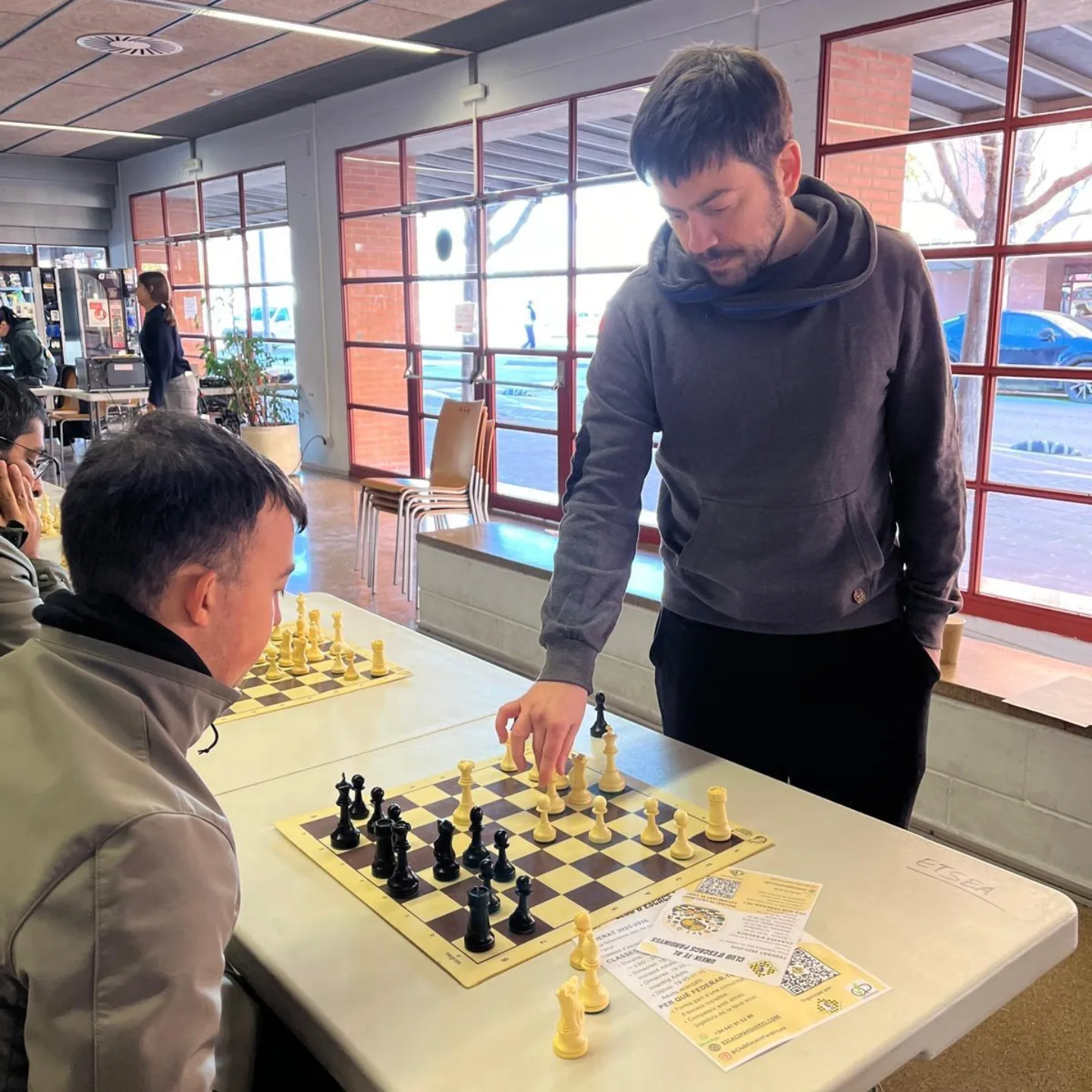 ♟️ Great success for the #BibliotecaCafiv Simultaneous Chess Games! - 2